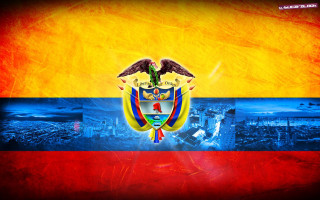 Flag bird city red background - eddie mendoza free wallpaper