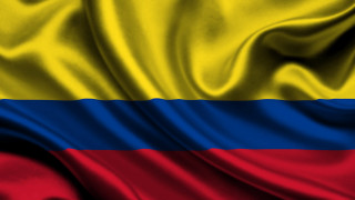 Colombia flag red background - a black stripe free wallpaper