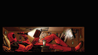 Deadpool bed remote control lap - his lap free wallpaper
