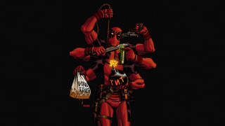Deadpool knife money bag holding - neodada free wallpaper