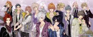 Anime characters hands together colored - different color free wallpaper