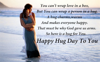 Couple hugging beach message love - a cross stitch free wallpaper
