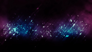 Dark blue purple pattern black - crystal cubism free wallpaper