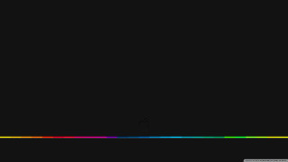 Black background rainbow line person - bauhau free wallpaper