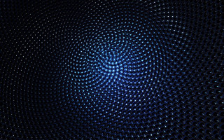 Blue background circular design black 2 - a white circle free wallpaper