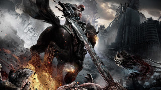 Man horse city fire sword 2 - bloodborne free wallpaper