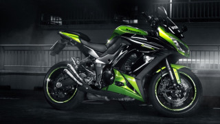 Green black motorcycle garage night - motorcycle free wallpaper