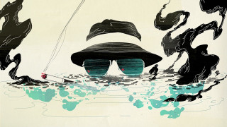 Man boat sail water painting - the water and a boat free wallpaper