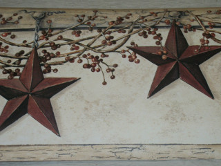 Red stars berries branch twig - a wall next free wallpaper