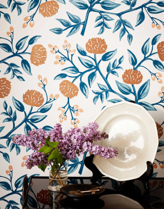 Vase flowers plate table wallpaper - a flower pattern free wallpaper