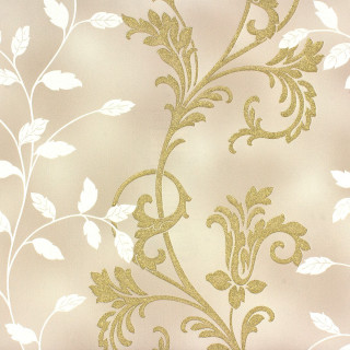 Gold white floral wallpaper design - a gold free wallpaper