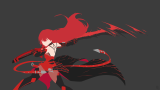 Woman gun red dress black - a red ribbon free wallpaper