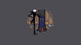 Cartoon character tree phone booth - alan pollack free wallpaper