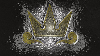 Gold crown black background silver - a silver background free wallpaper