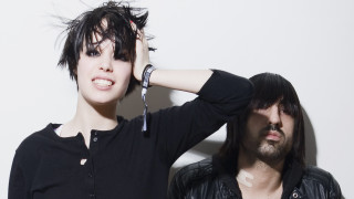 Man woman black hair piercings - their hair free wallpaper