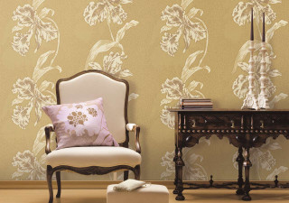 Chair table room wallpaper lamp - modern free wallpaper