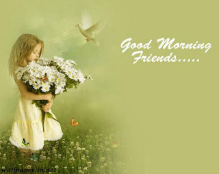 Little girl flowers bird flying - good free wallpaper