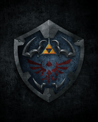 Dark background stylized shield red - vector art free wallpaper
