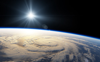 Satellite view hurricane from space - space free wallpaper