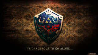 Shield quote dangerous go alone - alone free wallpaper