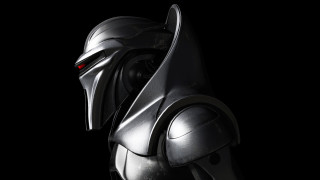 Helmeted robot dark side red - the dark free wallpaper