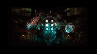 Man gun alien head glowing - a gun in a room free wallpaper