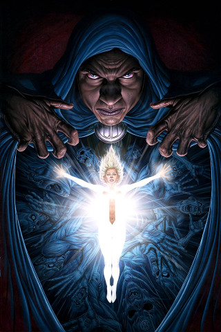 Man cross light chest hands - fantasy art free wallpaper
