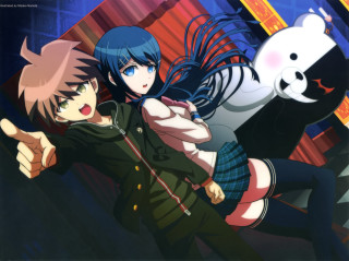Anime characters panda bear photo - a picture together free wallpaper