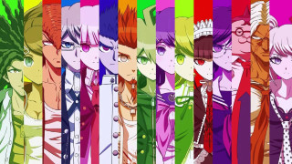 Anime characters colored hair glasses 6 - colored free wallpaper