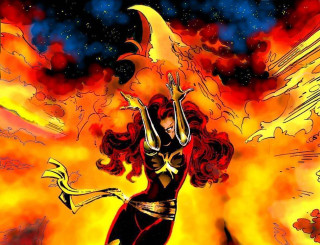 Woman flame backdrop autumn fire - alan davis free wallpaper