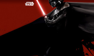 Darth vader poster red black - war free wallpaper