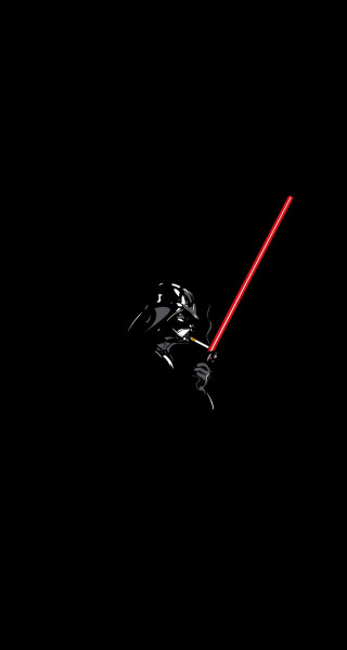 Star wars red lightsaber hologram - the dark sky free wallpaper