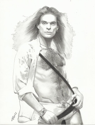 Woman knife shirt drawing artwork - bill ward free wallpaper