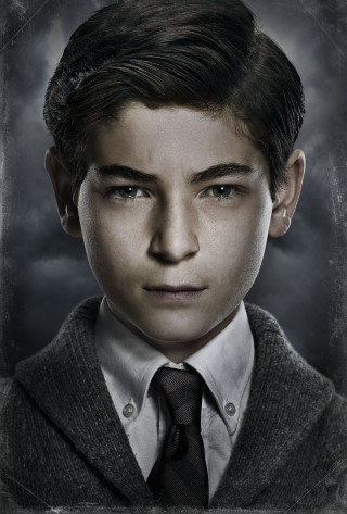 Boy suit tie creepy look - his face and shoulders free wallpaper
