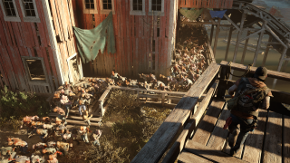 Man walking wooden ramp building - doc hammer free wallpaper