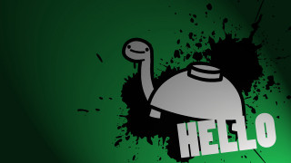 Green background cartoon character holding - doc hammer free wallpaper