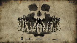 Skull poster black white splash - a skull free wallpaper
