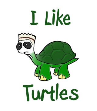 Turtle bandage head i like - lowbrow free wallpaper