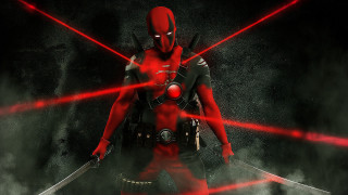 Man red mask swords red - cosplay free wallpaper
