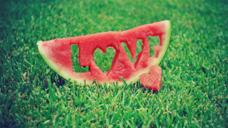 Watermelon love grass image cutout 3 - a picture free wallpaper