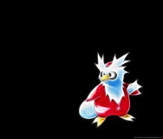 Cartoon bird back holograph shiny - a white outline free wallpaper