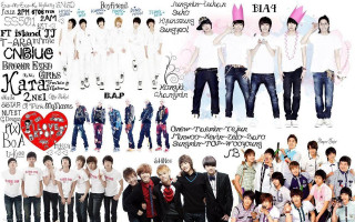 Collage diverse people outfits hairstyles - fantastic realism free wallpaper