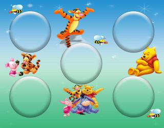 Winnie the pooh friends flying - anthony devas free wallpaper