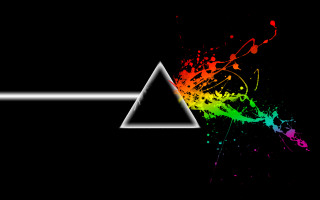 Dark side moon paint splatters - paint splatter free wallpaper