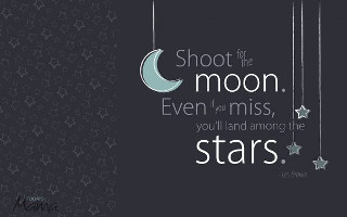 Shoot the moon inspirational america - benjamin franklin free wallpaper