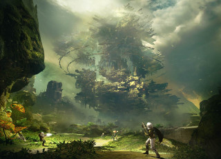 Man forest giant tree gun - craig mullins free wallpaper