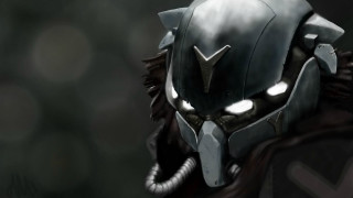 Man helmet large face black - a hood free wallpaper