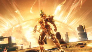 Futuristic man fire smoke city - a futuristic suit free wallpaper