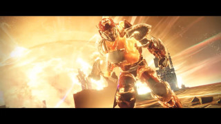 Robot fire sky city bright - a robot free wallpaper