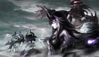 Demonic women dark sky lightning 2 - lightning free wallpaper